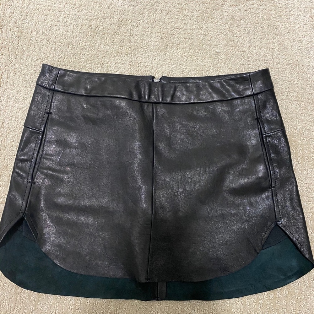Michelle Mason Leather skirt size 0